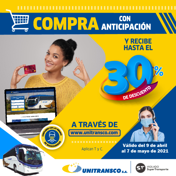 Compra con anticipación y recibe hasta el 30% de descuento