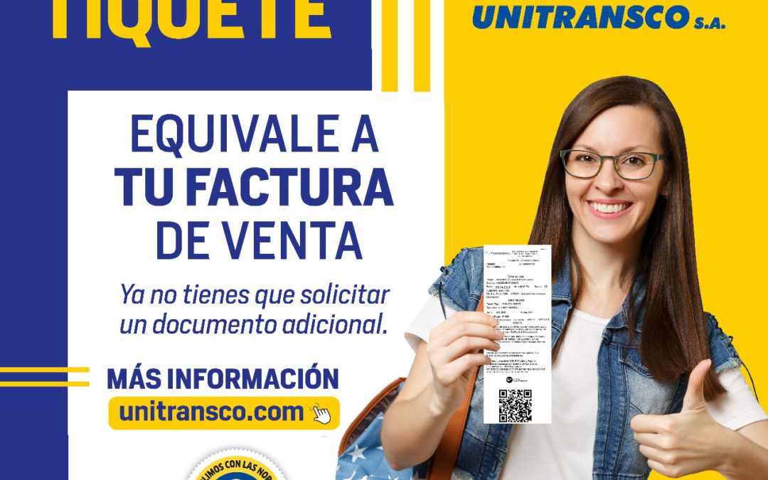 Ahora tu tiquete equivale a tu factura de venta