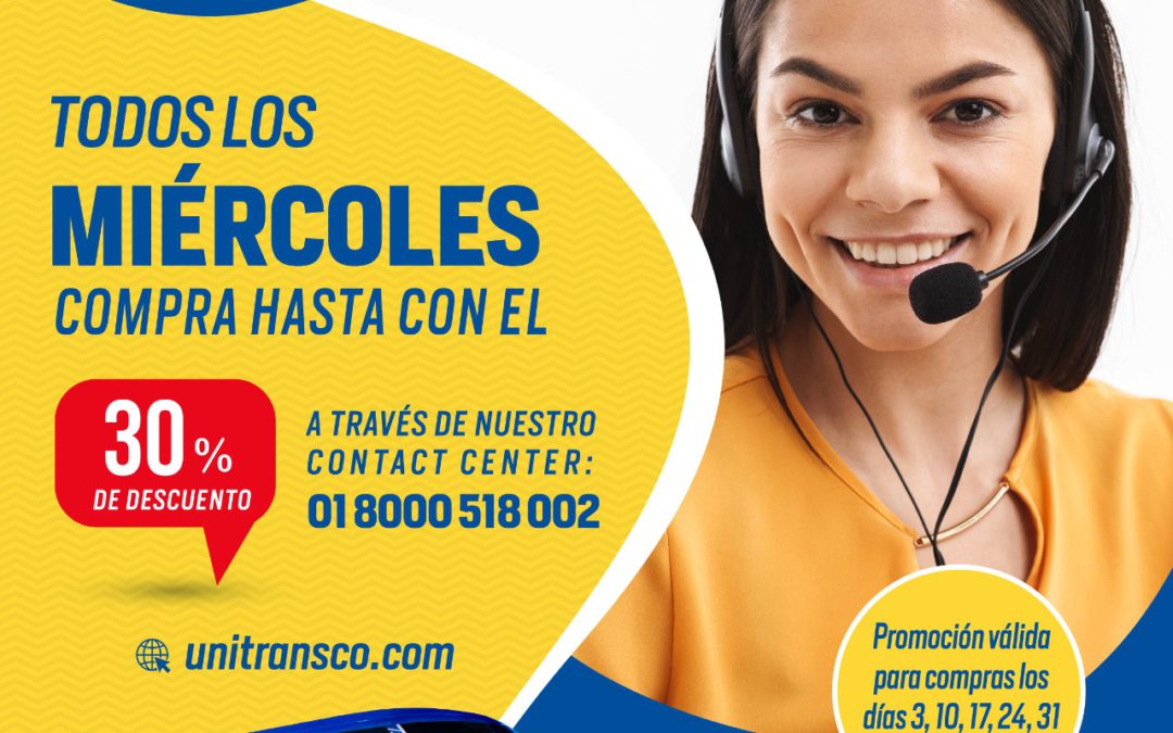 MIÉRCOLES DE DESCUENTO EN EL CONTACT CENTER