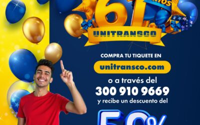 Aniversario Unitransco 50% de descuento